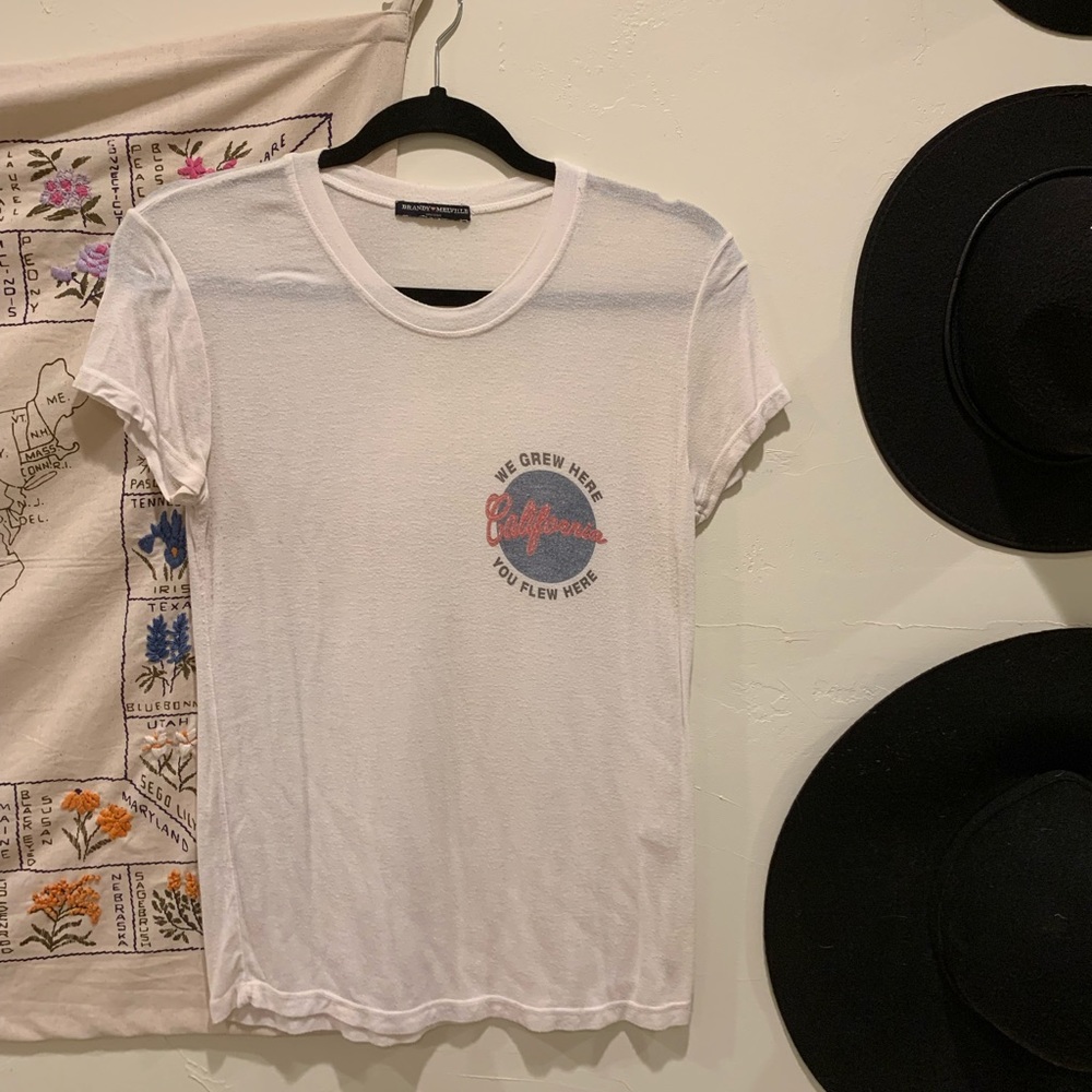 Brandy Melville We Grew Here You Flew Here Tee